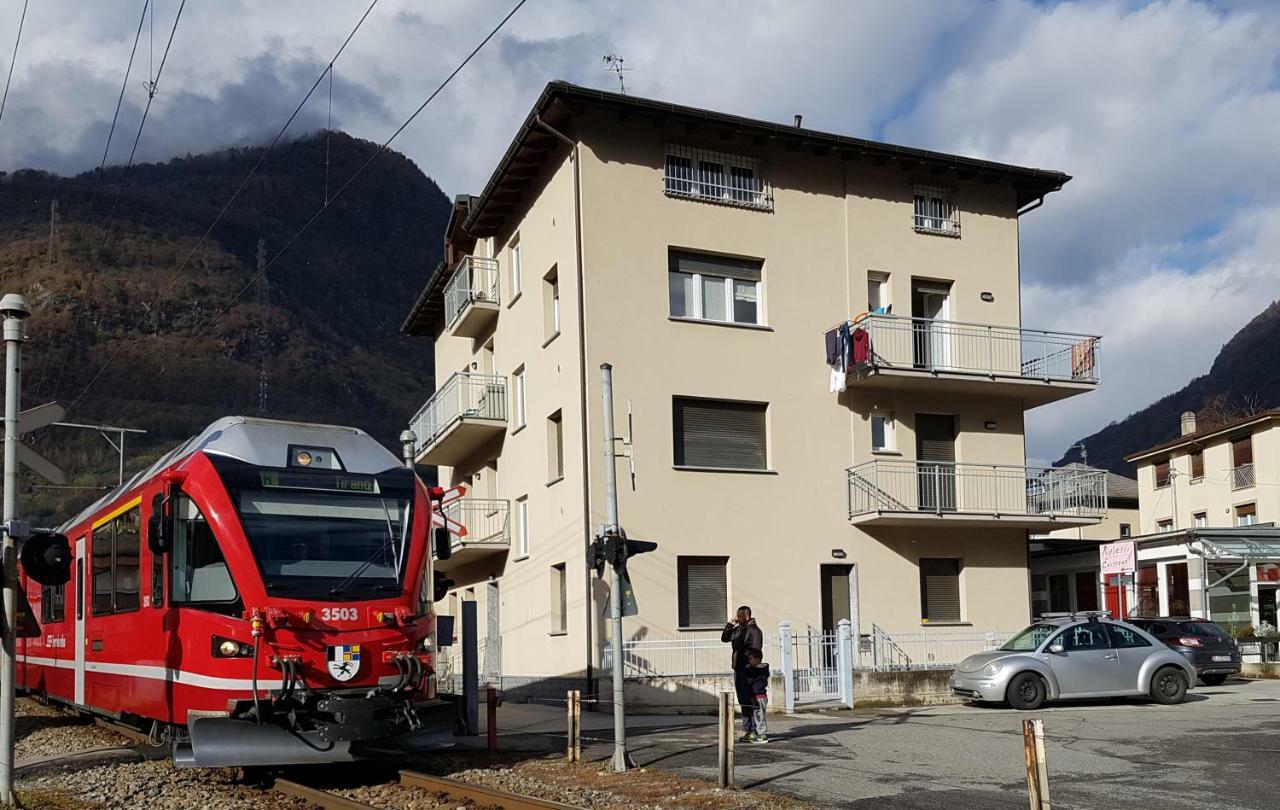 Le Stanze Del Trenino Rosso Lägenhet Tirano Exteriör bild